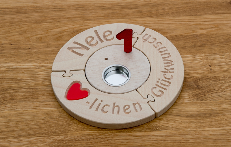 Mittelscheibe für Geburtstagsring – Bild 4