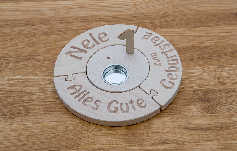 Mittelscheibe für Geburtstagsring – Bild 2