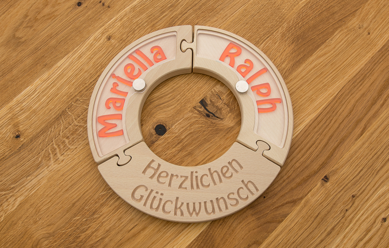 Schriftzug-Zwillinge, natur – Bild 7